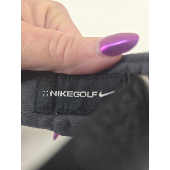 NikeGolf Black Adjustable Strap Visor – Men’s/Women’s Unisex One Size - Picture 3 of 5